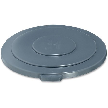 RUBBERMAID COMMERCIAL Brute 55-Gallon Container Lid, 29.1" W/Dia, Gray, Plastic; High-density Polyethylene (HDPE) RCP265400GY
